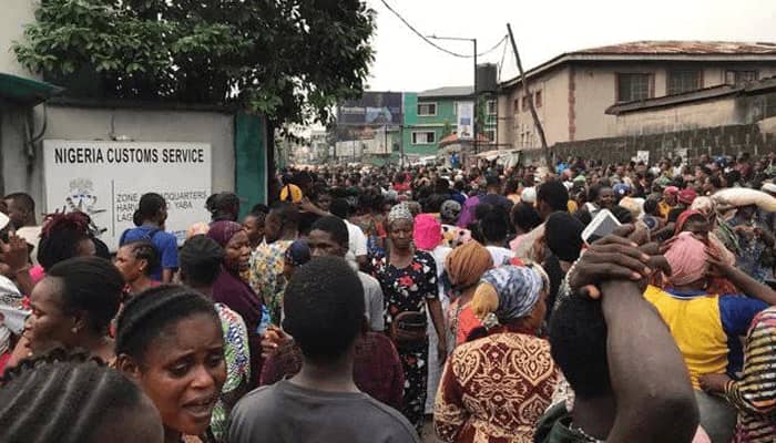 Oyo stampede scene. Photo Credit: PoliticsNigeria